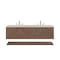 James Martin Vanities Marcello 72" Double Vanity, Chestnut, w/ 3 CM Siberian Silestone Top D200-V72-CSN-3SFR - alternate 1