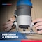 Hiltex Tungsten Carbide Router Bits, 15 Piece Set, 0.25 in Router Bit Shank, Blue 10100 - alternate 3