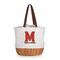 Picnic Time Family Of Brands NCAA Maryland Terrapins Coronado Canvas and Willow Basket Tote - Picnic Bag 203-00-187-314-0 - alternate 1