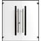 Vdomdoors Aluminum Double Doors Dekton 0163 Venezia Noce Entry Door Painted (W72xH96) Left hand Inswing DEKTON0163DEXD-VEN-W72xH96-LH-I - alternate 3