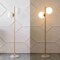 Jonathan Y Oscar 60.5" 2-Light Modern Parisian Candlestick Iron LED Floor Lamp, Brass Gold/White JYL1108A - alternate 7