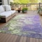 Homeroots 3' X 5' Purple Lilac And Artichoke Green Abstract Washable Indoor Outdoor Area Rug 582176 - alternate 6