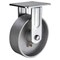 Vestil Cast Iron/Steel Rigid Caster 4 In. Diameter x 2 In. Width 1102 Lb. Capacity Silver CST-VE-4X2CI-R - alternate 1