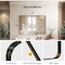 Simple Deluxe Bathroom Mirrors, Black Metal Framed Bathroom Mirror for Over Sink Wall, 30' x 40' Rounded Rectangl 3A88MIROACFY3040BLKV1 - alternate 3