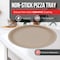 Bakken- Swiss White Marble Nonstick Pizza Pan Set of 3, Carbon Steel, Oven Safe, Dishwasher Safe, Easy Cleanup BKPIZA3MRWHT - alternate 4
