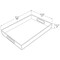 Azar Displays Acrylic Table Top Tray with Handles, 16inL x 11inW x 2inH 556260 - alternate 3
