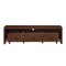 Homeroots 71in Brown Wood Enclosed and Open Storage TV Stand 724159 - alternate 1