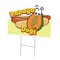 Signmission Papaya Dogs Die Cut Yard Sign & Stake outdoor plastic coroplast window, C-DC-1216-Papaya Dogs19 C-DC-1216-Papaya Dogs19 - alternate 1