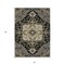Homeroots 5' X 8' Black Gray And Ivory Oriental Washable Indoor Outdoor Area Rug 600139 - alternate 5