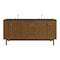 James Martin Vanities Laurent 72" Double Vanity, Honey Oak w/ 3 CM Charcoal Soapstone Silestone Top 545-V72-HNO-3CSP - alternate 1