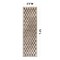 World Rug Gallery Contemporary Checkered Runner Rug 2 ft 3 in x 12 ft Beige WR102BEIGE2X12 - alternate 4