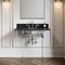 Kingston Brass 36" Black Granite Console Sink with Acrylic Legs, 8-Inch, 3-Hole, Black Granite/Polished Chrome KVPK36KA1 - alternate 3