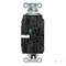 Hubbell Wiring Device-Kellems Straight Blade Receptacle, 5-20R, 20 A, 125V AC, 2 Pole, 3 Wire, Surface Mount, Grounded HBL2182STBK - alternate 2