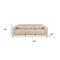 Homeroots 100" Beige Top Grain Leather Reclining Metal USB Sofa 720355 - alternate 5