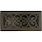 Sierra Grates 4 in. H X 10 in. W Powder Coat Steel, Metallic Bronze Floor Register VIC410-BRZ - alternate 1
