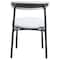 Leisuremod Lume Modern Dining Side Chair in Polyester with Black Steel Frame in Grey LC20GR - alternate 6