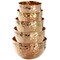 Megachef Hammered Bubble Texture 5 Piece Stainless Steel Serving Bowl Set in Copper MC-1780C - alternate 3