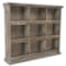 Homeroots 27in Dark Brown Solid Wood Wall Mounted Display Stand 399692 - alternate 1