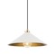 Hudson Valley Lighting Mark D. Sikes X Clivedon 1 Light Pendant 20 In. Aged Brass/Off White MDS1402-AGB/OW - alternate 1