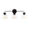 Jonathan Y Kondo 27" 3-Light Modern Farmhouse Iron LED Vanity, Oil Rubbed Bronze/Clear JYL9908A - alternate 1