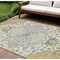 Homeroots 8' X 10' Gold Ivory And Blue Oriental Washable Indoor Outdoor Area Rug 596629 - alternate 1