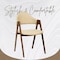 Leisuremod Savor Collection Modern Dining Chair Wood Pattern in Brown SCW22BR - alternate 7