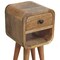 Homeroots 16" Brown Solid Wood Square One Drawer Nightstand 651503 - alternate 7