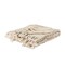 Homeroots 50" X 60" Natural Cotton Woven Floral Throw Blanket with Tassels and Fringe 518824 - alternate 1