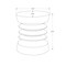 Monarch Specialties Accent Table 25"h, Indoor or Outdoor, Side Table, Nightstand, Round, White, Contemporary I 4153 - alternate 2