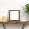 Homeroots 6" x 6" Brown Solid Wood Tabletop Picture Frame 379891 - alternate 3