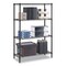 Whalen Four-Shelf Wire Shelving Unit, 36w x 14d x 54h, Black WS143654-4B - alternate 2