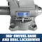 Wilton 845M, Mechanics Pro 4-1/2in Jaw Width, Round Channel Vise with Swivel Base,  WL9-28810 - alternate 2