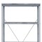 Homeroots 54" Gray And Silver Metal and Wood Four Tier Etagere Bookcase 486307 - alternate 2