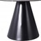 Homeroots 47" Gray Rounded Stone And Iron Pedestal Base Dining Table 370722 - alternate 3