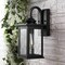Jonathan Y Cary 5.9" 1-Light Iron/Glass Traditional Modern Lantern LED Outdoor Sconce, Black, 2PK JYL7606A-SET2 - alternate 5