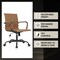 Leisuremod Harris Faux Leather Office Chair - Mid-Back Ergonomic Swivel Desk Chair, Iron Base HOBL19LBRL - alternate 5