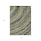 Homeroots 5' X 8' Artichoke Green Brown And Ivory Abstract Washable Indoor Outdoor Area Rug 631228 - alternate 3
