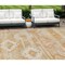 Homeroots 9' X 12' Copper Terra Cotta And Ivory Southwestern Washable Indoor Outdoor Area Rug 588706 - alternate 1