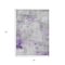 Homeroots 3' X 5' Lavender Gray And Ivory Abstract Washable Indoor Outdoor Area Rug 616873 - alternate 4