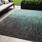 Homeroots 5' X 8' Teal Blue And Dark Gray Ombre Washable Indoor Outdoor Area Rug 602900 - alternate 1