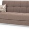 Homeroots 87" Brown Chenille Convertible Futon Sleeper Sofa And Toss Pillows With Storage 607102 - alternate 6