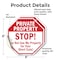 Signmission Private Property Stop! Do Not Use M, 6 inch X 6 inch, Vinyl Decal, 2PK OC-D-2PACK-6-143 - alternate 2