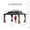 Sunjoy 16X12 Kingston PC Top Rectangular Gazebo Wood A10204389000 - alternate 5