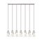 Z-Lite Aimie 7-Light Linear Chandelier, 7 in W, Brushed Nickel 828P7-7L-BN - alternate 3