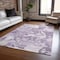 Homeroots 5' X 8' Lavender And Lilac Abstract Washable Indoor Outdoor Area Rug 609571 - alternate 5