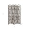 Homeroots 64" Brown Solid Wood Folding Four Panel Screen Room Divider 415071 - alternate 2