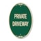 Signmission Private Driveway, 12 Inch X 18 Inch Designer, Heavy Gauge Aluminum A-OV-G-1218-9778 - alternate 1