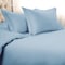 Homeroots Light Blue King Cotton Blend 1200 Thread Count Washable Duvet Cover Set 528201 - alternate 3