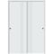 Sartodoors Sliding Closet Bypass Doors 36 x 80 inches, BASIC 0111 Arctic White, Rails Hardware Set, Wood Sol BASIC0111DBD-MAW-36 - alternate 1