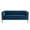 Homeroots 76" Blue Sofa With Silver Legs 480905 - alternate 1